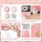 Pink Balloon Arch Kit 126 Pcs Light Pastel Pink Sand Balloon Garland Kit Include Macaron Balloons for Baby Shower Gender Reveal Decorations